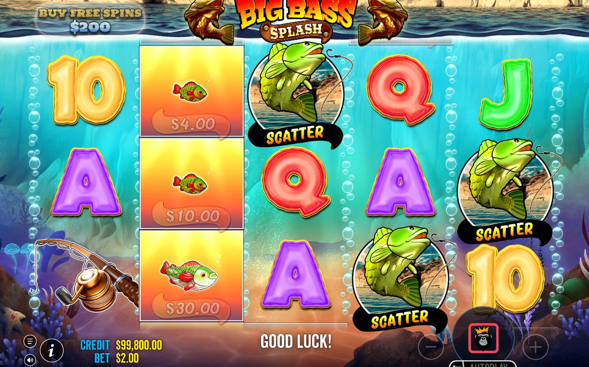 Free Spins round with Wild Fisherman on the reels