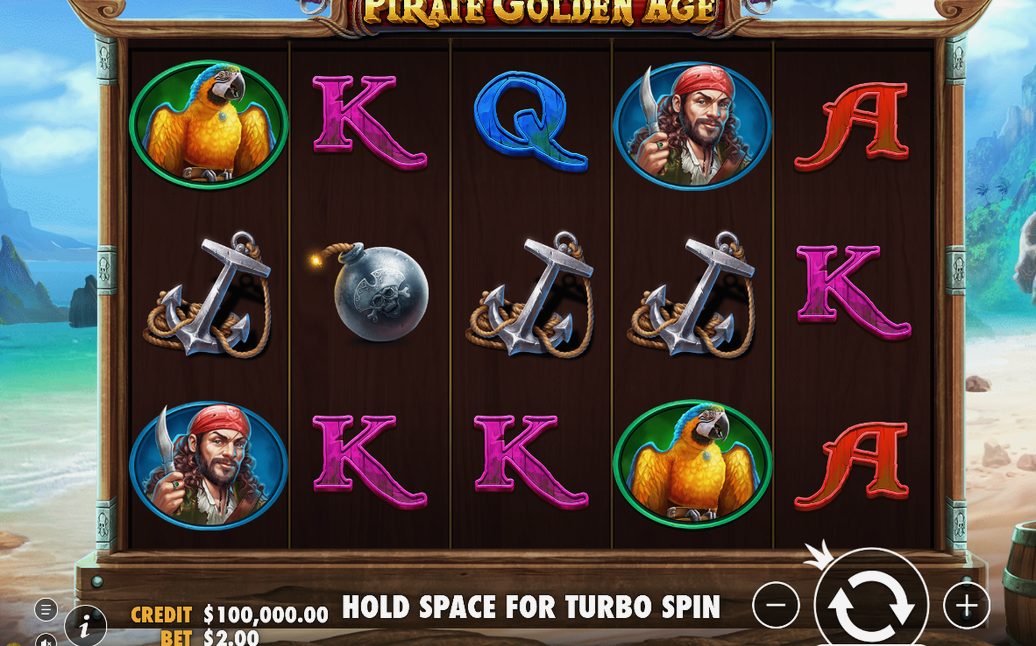 Base game screen on the 5x3 grid