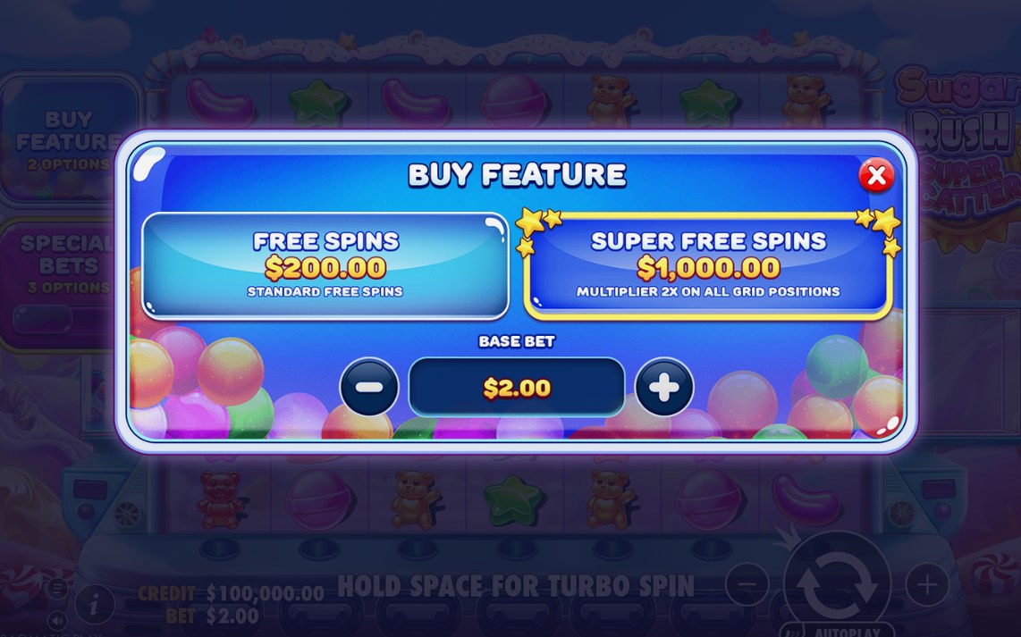Scatter symbols on the grid that start free spins